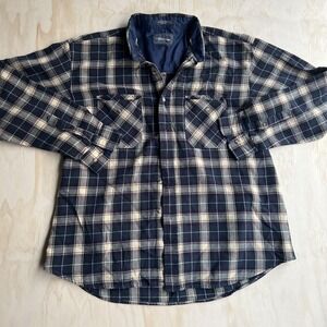 Vintage Outdoor Exchange Flannel Shirt Mens XL Plaid Lined Workwear Button Up